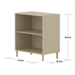 Flexa Saga Reol 84x75,5x45 Sand/Egetræ