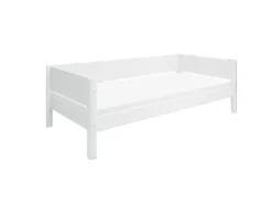 FLEXA WHITE Enkeltseng 90x200 cm m. baggavl - Hvid