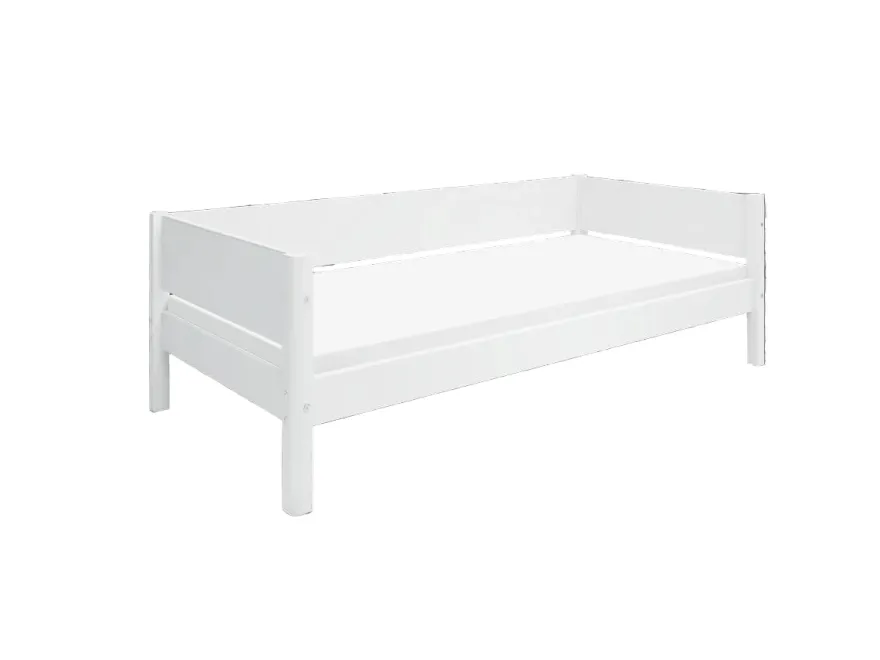 FLEXA WHITE Enkeltseng 90x200 cm m. baggavl - Hvid
