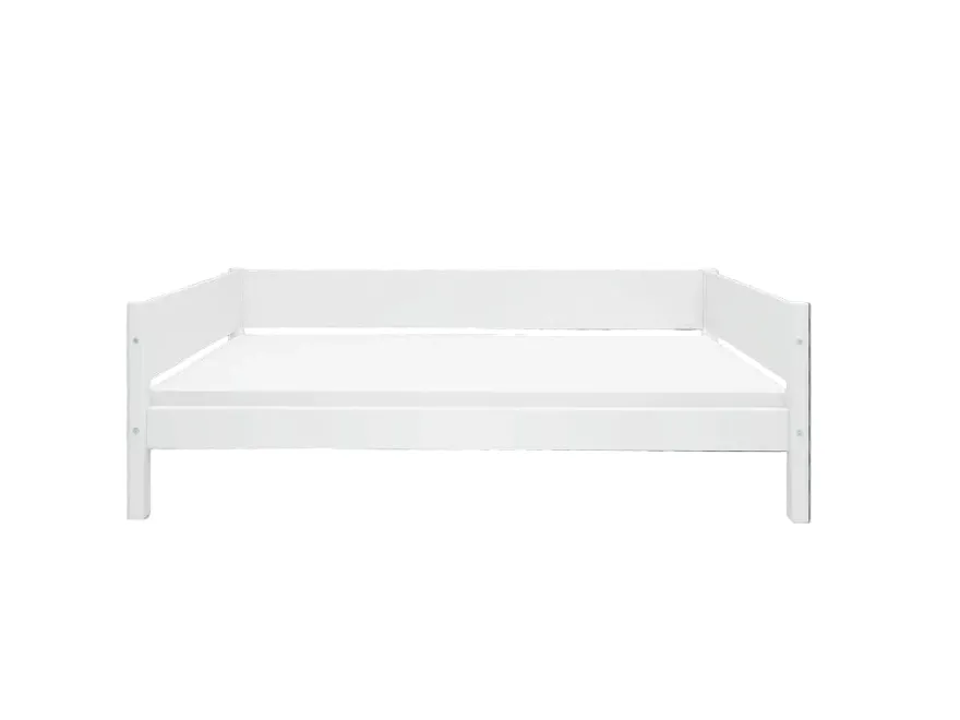 FLEXA WHITE Enkeltseng 90x200 cm m. baggavl - Hvid