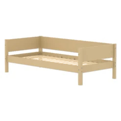 FLEXA WHITE Enkeltseng 90x200 cm m. baggavl - Sand
