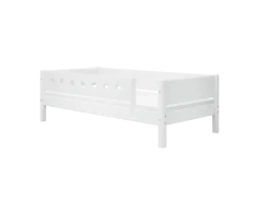 FLEXA WHITE Enkeltseng 90x200 cm m. dots sengehest - Hvid