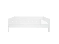 FLEXA WHITE Enkeltseng 90x200 cm m. dots sengehest - Hvid