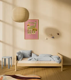 FLEXA WHITE Enkeltseng 90x200 cm - Sand