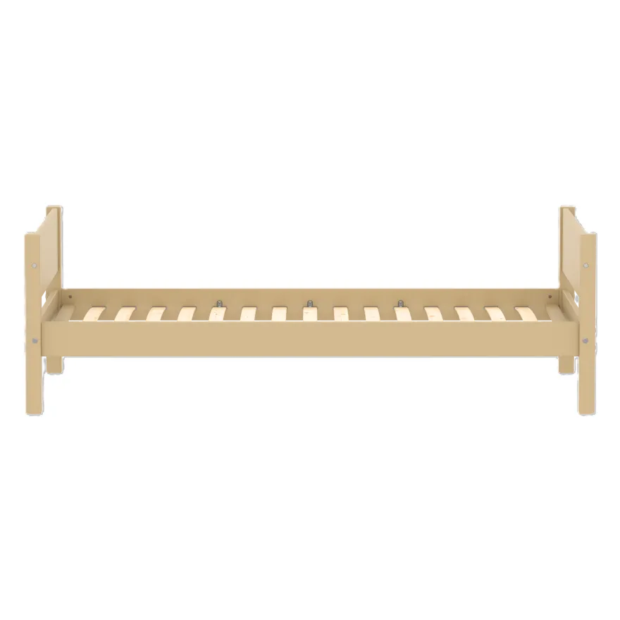 FLEXA WHITE Enkeltseng 90x200 cm - Sand