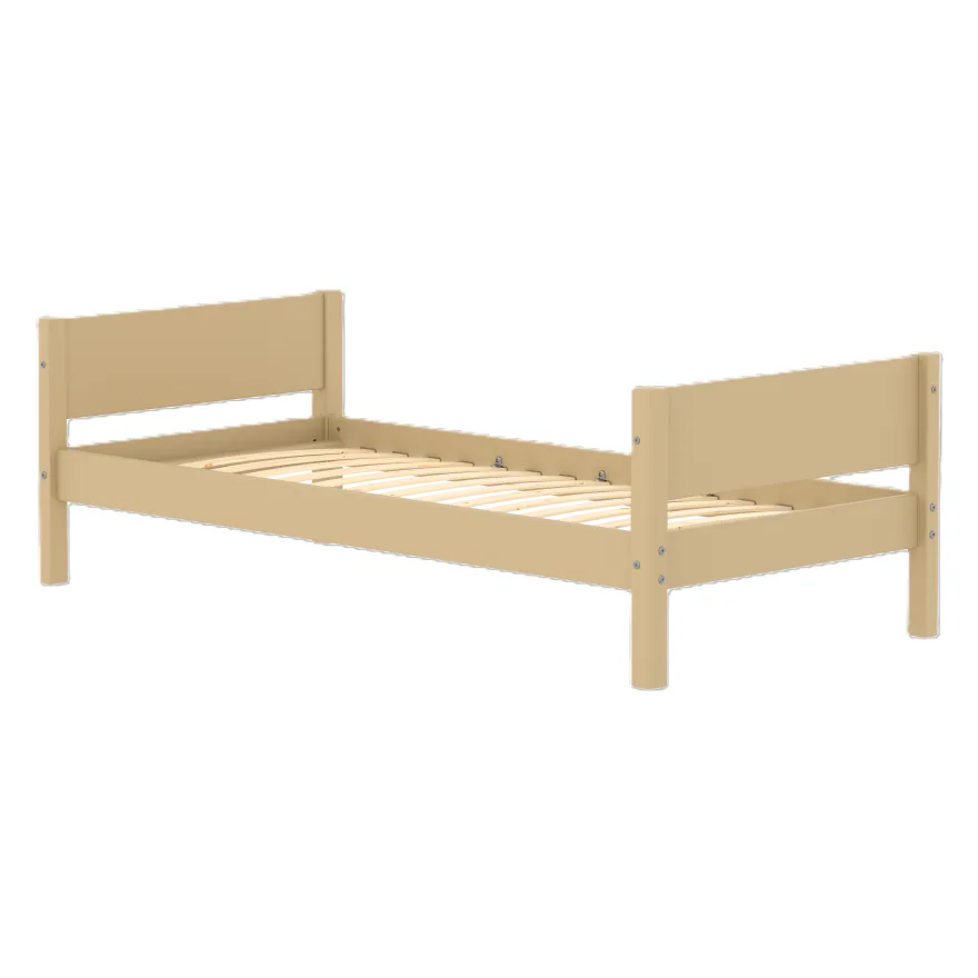 FLEXA WHITE Enkeltseng 90x200 cm - Sand