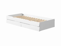 FLEXA WHITE/NOR Udtræksseng og to skuffer til enkeltseng 90x200 cm - Hvid