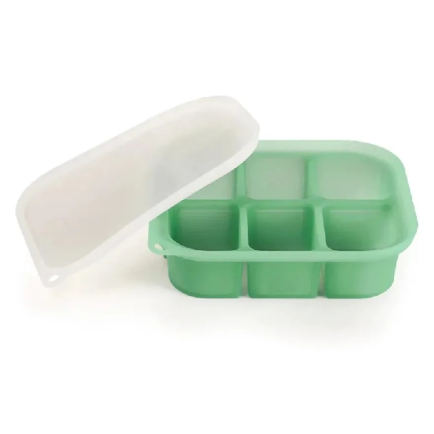 Haakaa Easy-Freeze Bakke 6 rum - Pea Green