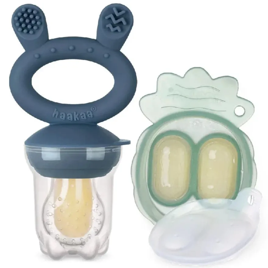 Haakaa Food Feeder - Steel Blue