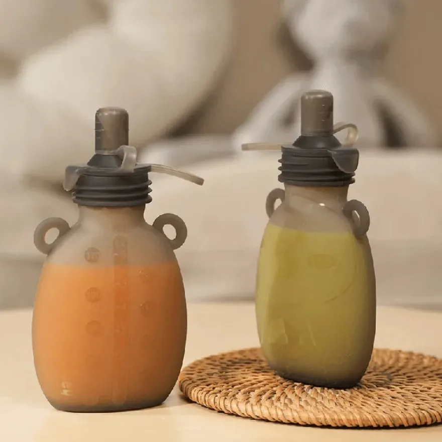 Haakaa Happii Bear Smootieposer - 4 stk (170ml)