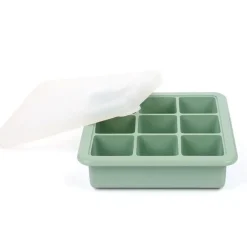 Haakaa Silikone Frysebakke m. låg 9 rum - Pea Green