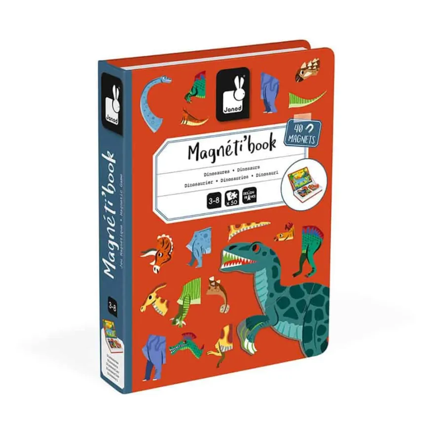 Janod Magnetibook - Dinosaurs