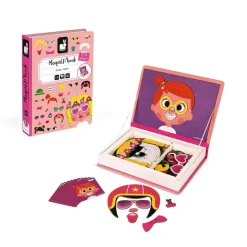 Janod Magnetibook - Girl’s Crazy Faces