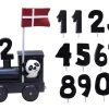 Kids By Friis Lokomotiv til navnetog - 11 tal og flag