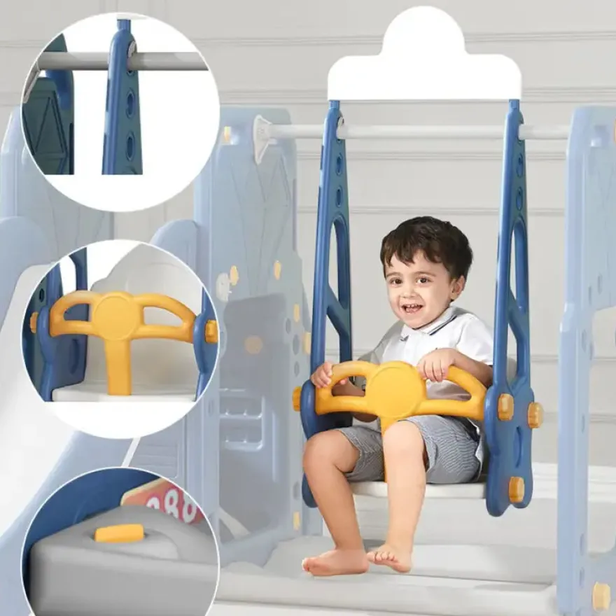Kids Zone aktivitets lastbil med rutsjebane og gynge