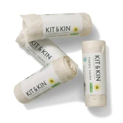 Kit & Kin Biologisk Nedbrydelige Bleposer, (60 stk)