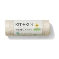 Kit & Kin Biologisk Nedbrydelige Bleposer, (60 stk)