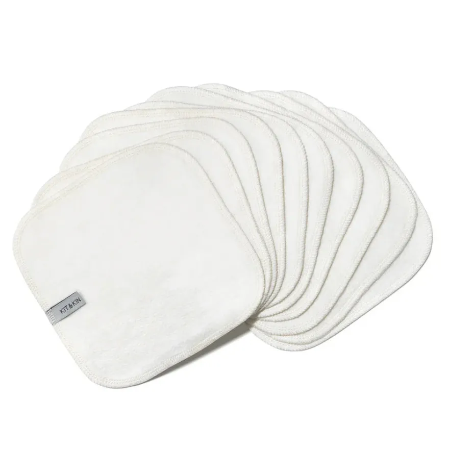 Kit & Kin Genanvendelige babyservietter, 10 stk
