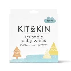 Kit & Kin Genanvendelige babyservietter, 10 stk