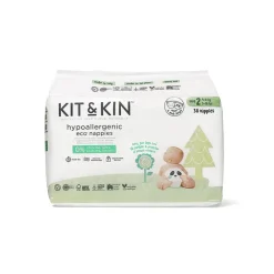 Kit & Kin Økologiske Bleer - Str. 2: 4-8 kg (38 stk)