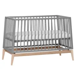 Leander Luna™ babyseng - 120x60 cm - grå eg
