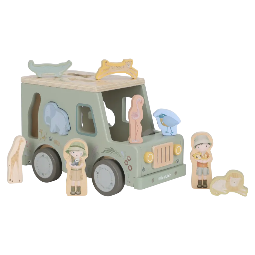 Little Dutch - Puttekasse Bil- Safari Friends