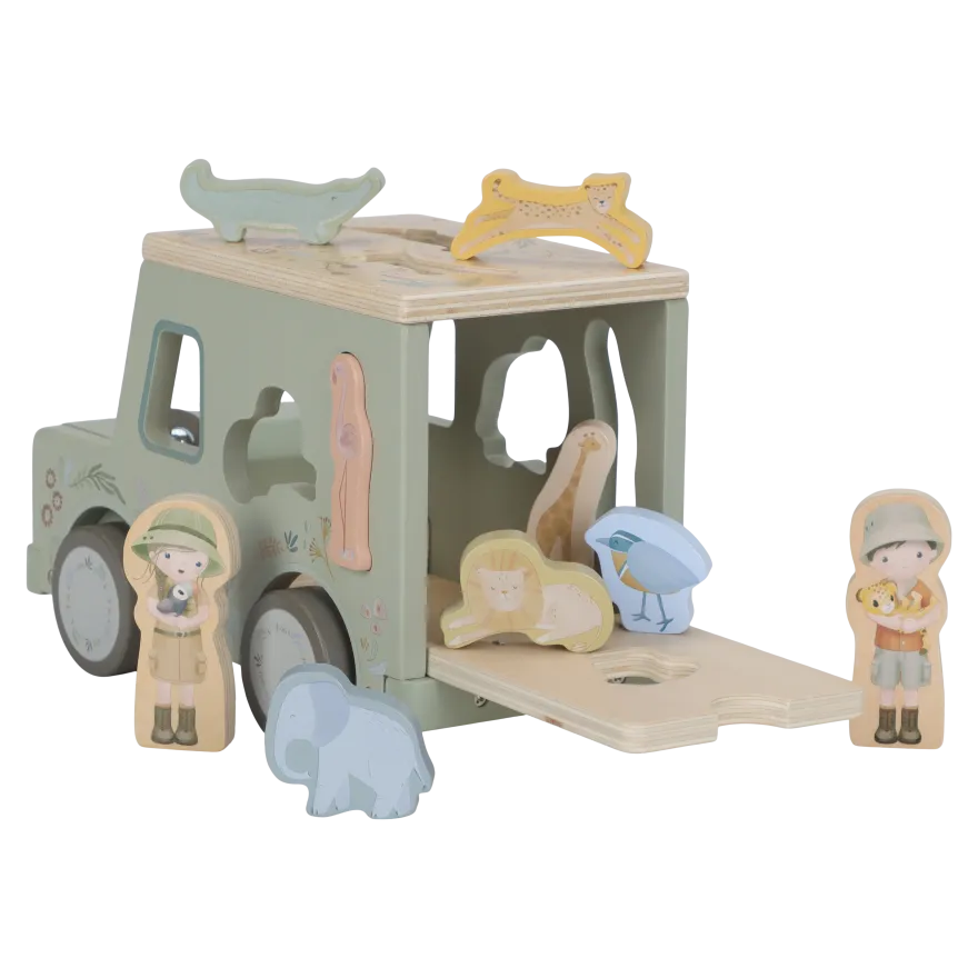 Little Dutch - Puttekasse Bil- Safari Friends