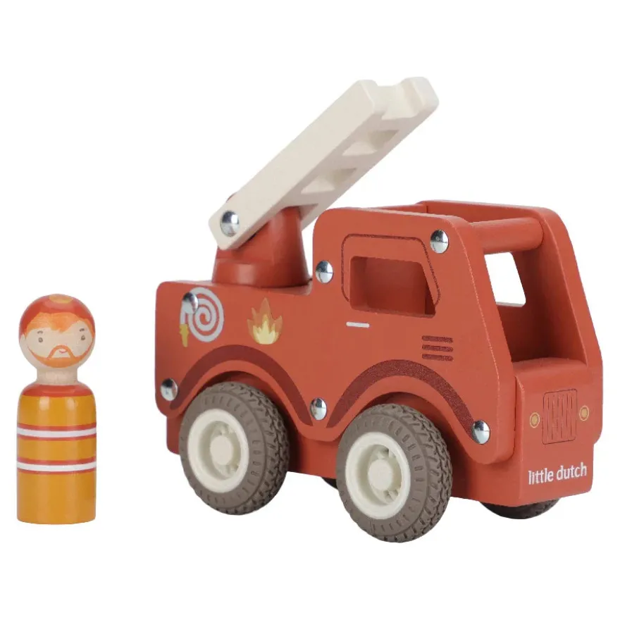 Little Dutch Træfigur - Brandbil