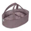 Mamamemo dukkelift 35 cm - fløjl - syren