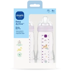 MAM Easy Active Baby Bottle 330ml 2p Pink