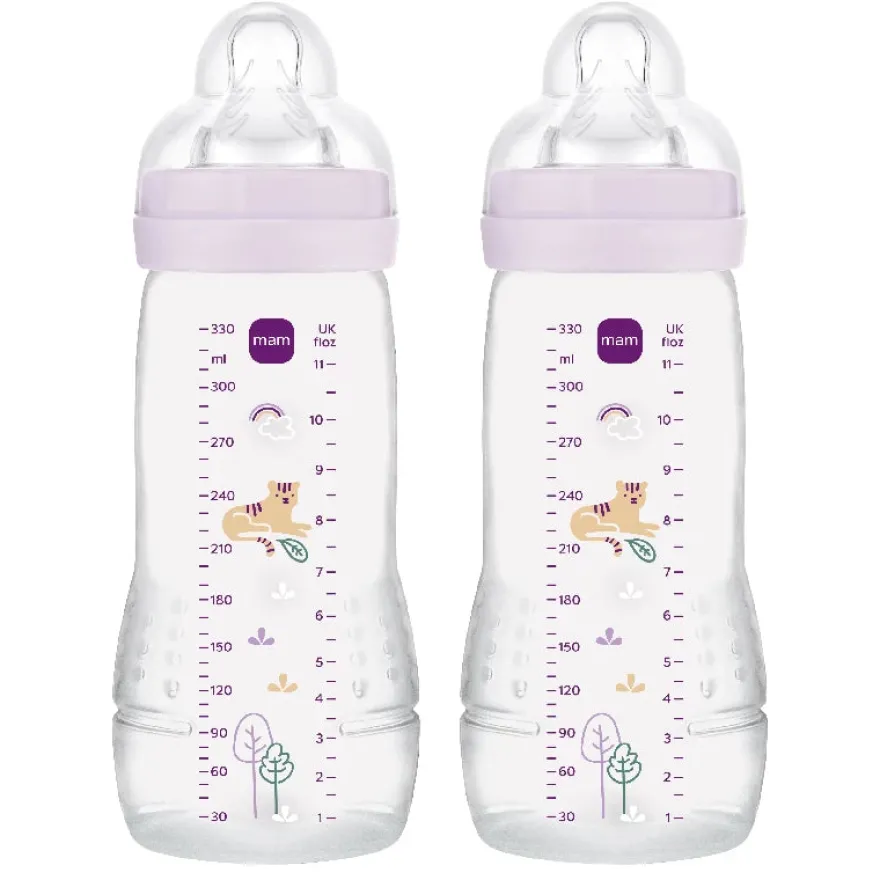MAM Easy Active Baby Bottle 330ml 2p Pink