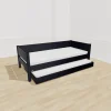 Manis-h Liv Børneseng med Gæsteseng 90x200 - Black