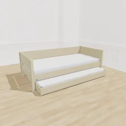 Manis-h Liv Børneseng med Gæsteseng 90x200 - Dusty Sand