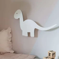 Maseliving dino lampe - hvid
