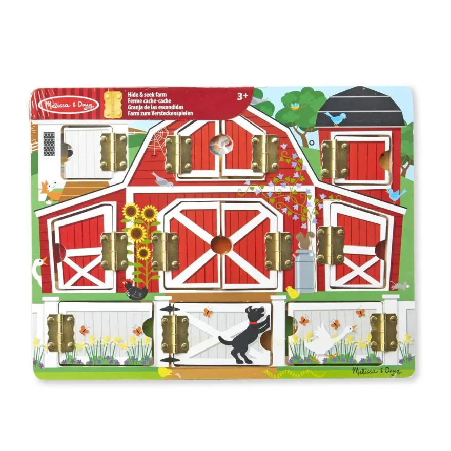 Melissa & Doug Aktivitetslegetøj, Gemmeleg med Låger - Magnetisk