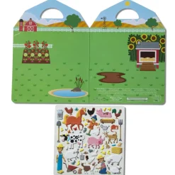 Melissa & Doug Klistermærkesæt, Genanvendelige - Bondegård