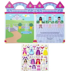 Melissa & Doug Klistermærkesæt, Genanvendelige - Prinsesse