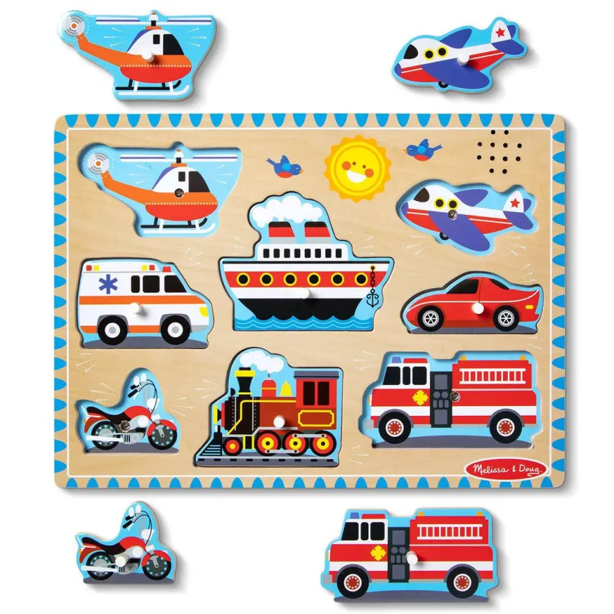 Melissa & Doug Puslespil - Lyd - Køretøjer