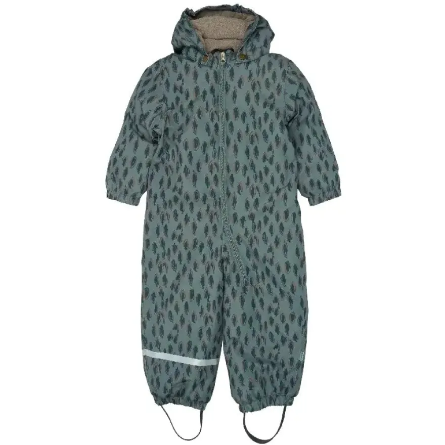 Mikk-Line Flyverdragt Mønstret - Balsam Green - Str. 80-116
