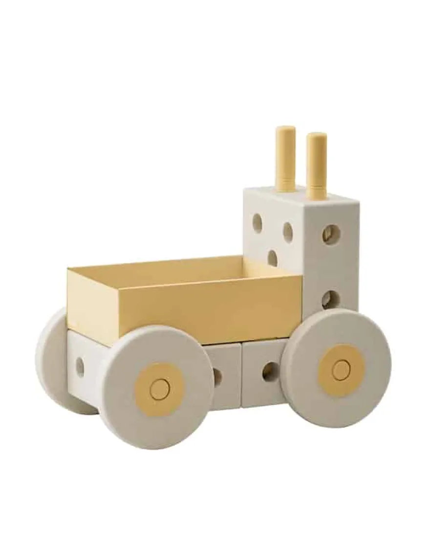 Modu 3-in-1 Gåvogn Sand Grey / Honey Yellow