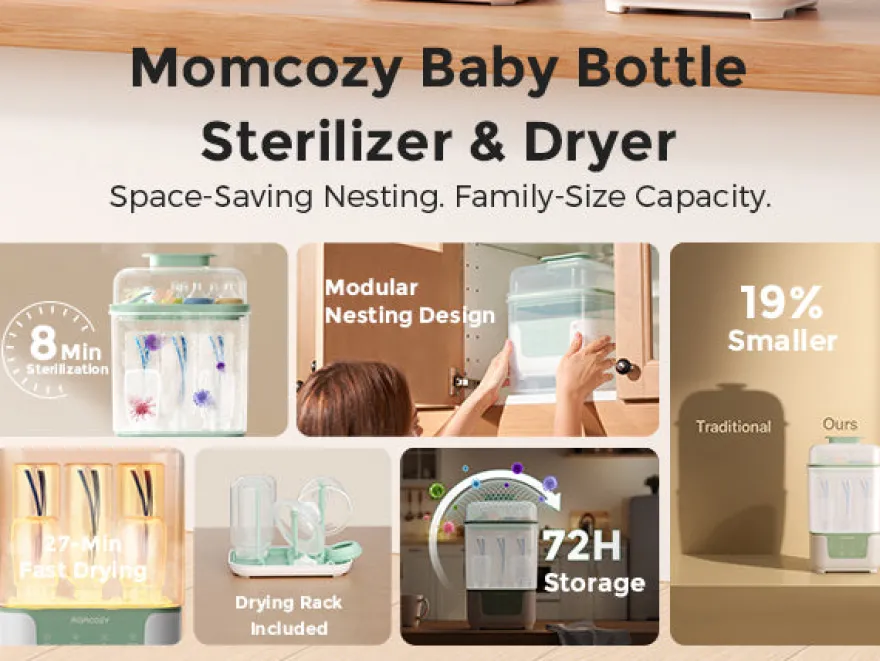 Momcozy 4-i-1 flaskesterilisator