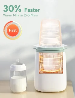 Momcozy 6-i-1 hurtig flaskevarmer