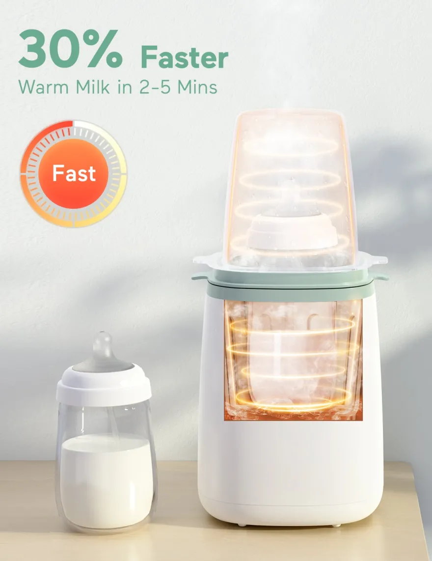 Momcozy 6-i-1 hurtig flaskevarmer
