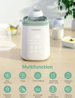 Momcozy 6-i-1 hurtig flaskevarmer