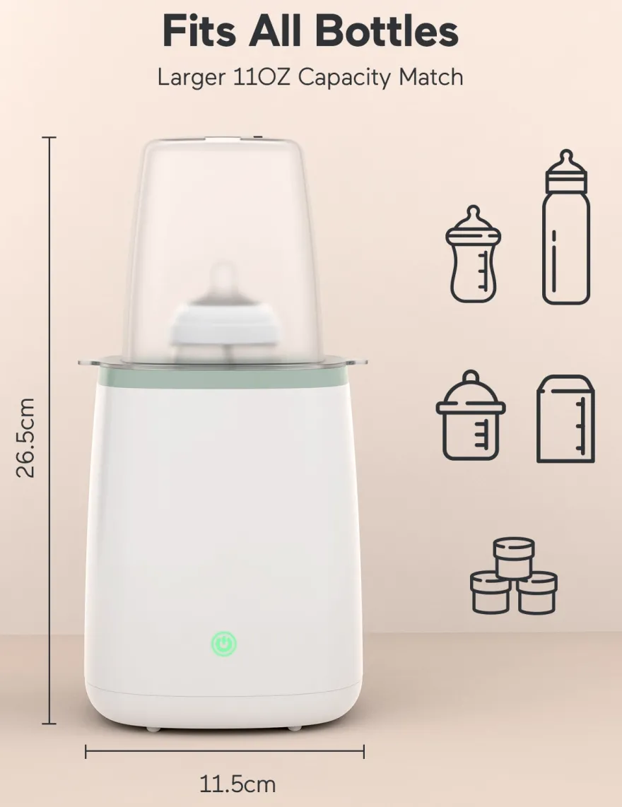 Momcozy 6-i-1 hurtig flaskevarmer