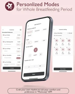 Momcozy M9 bærbar brystpumpe – rød