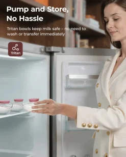 Momcozy M9 bærbar brystpumpe – rød
