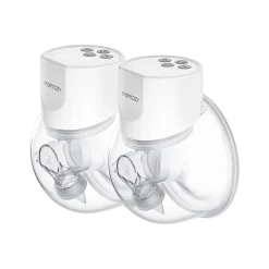 Momcozy S12 Pro dobbelt bærbar brystpumpe – hvid