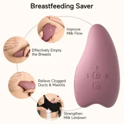 Momcozy Varmende og vibrerende ammemassager