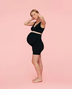 Momkind Gravid shorts m. støttefunktion Sort - M